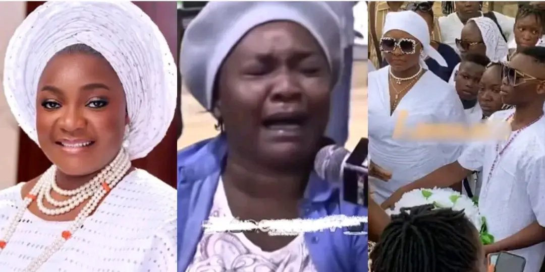 Drama Erupts as Man Claims Paternity of Late Gospel Singer Omije Ojumi’s Children at Her Funeral