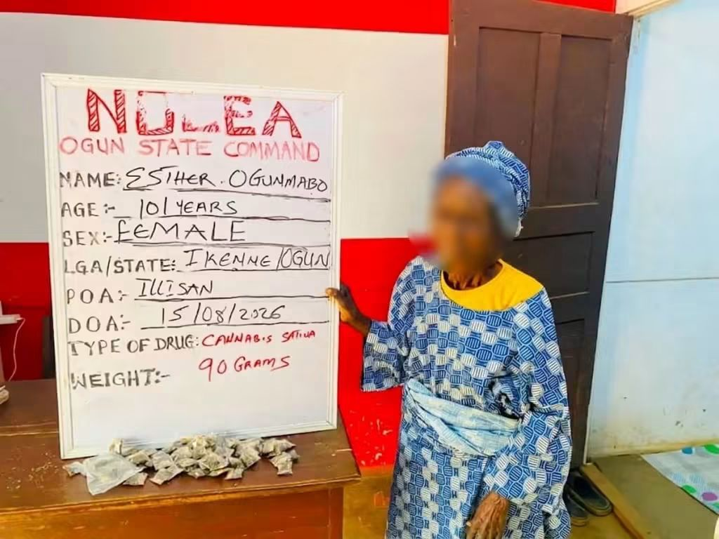 101-Year-Old Great-Grandmother Arrested for Selling Cannabis in Ogun State