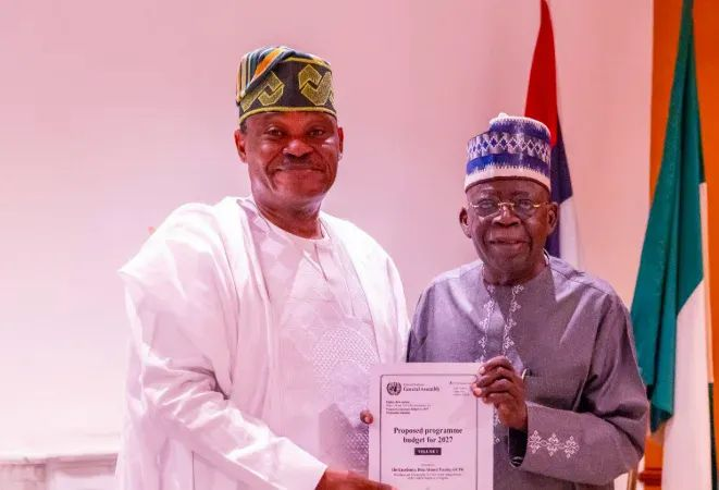 Tinubu Makes History as First Nigerian President to Receive Proposed UN Budget in 66 Years