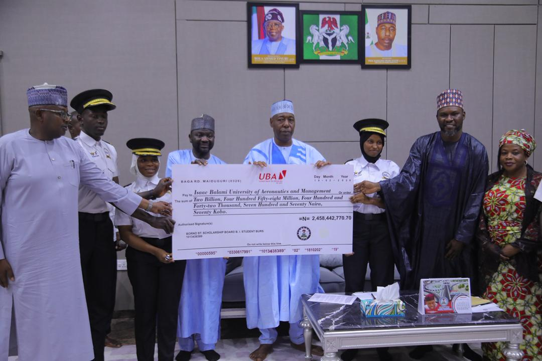 Zulum Approves Over N12bn Scholarship for 54 Borno Students to Study Aeronautics, Engineering