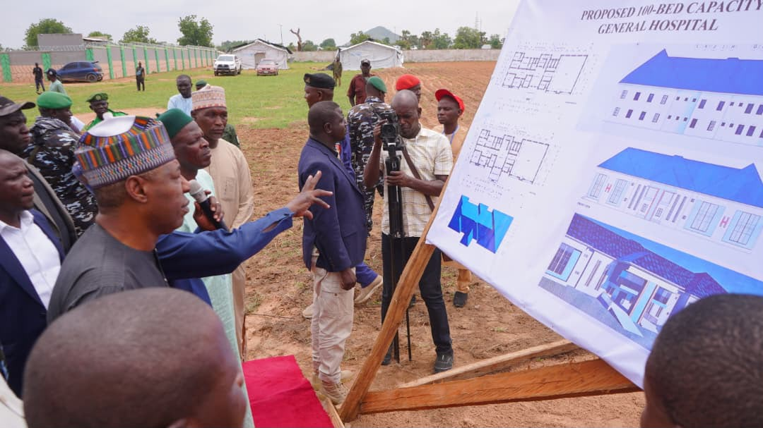 Governor Zulum Launches 100-Bed Hospital in Kwaya Kusar, Tours Key Projects Across Southern Borno