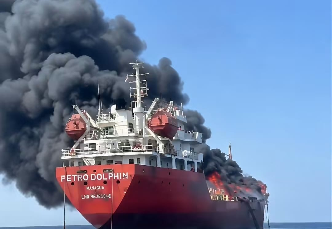 Two Indian Sailors Missing After Drone Attack Sets Tanker Ablaze Near Strait of Hormuz