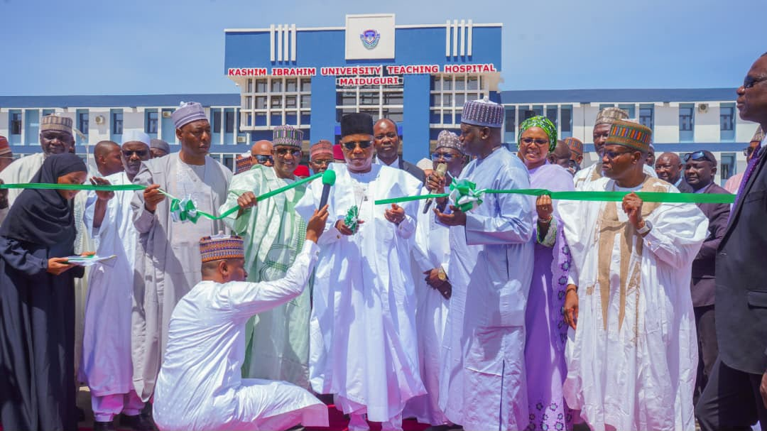 Zulum Moves to End Medical Tourism as Shettima Commissions 400-Bed Teaching Hospital in Borno